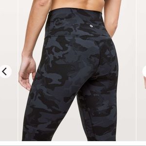 Lululemon High Rise Align Leggings 25” Icognito Camo Mutli Grey